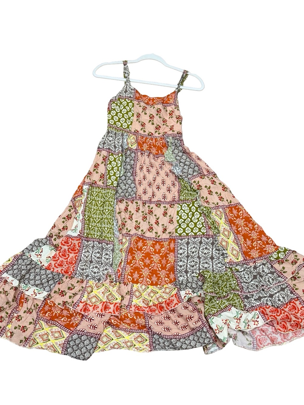 β¨ Anthropologie Abel the Label Gypsiana Patchwork Maxi Dress Size Small - Picture 6 of 12